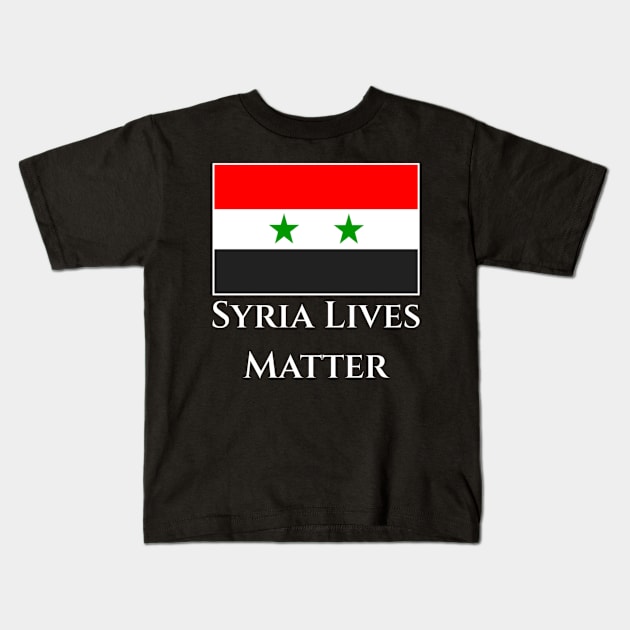 Free Syria Kids T-Shirt by Aisiiyan